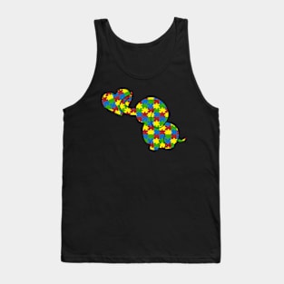 Elephant Autism Awareness T Shirt Tank Top